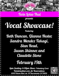 Vocal Showcase - Presented by Twin Lotus Thai