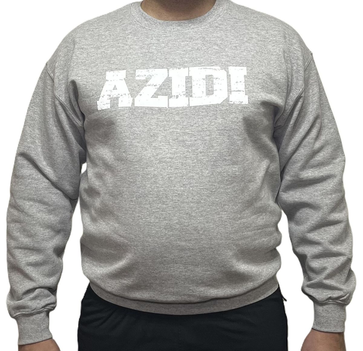 AZIDI "CREW LOVE FLEECE" (STONE GREY)