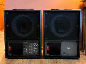 Completed Fender PA system with sleek black Bronco tolex
