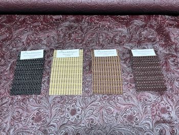 Trying out grill cloth options
