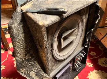 Stripping a Fender PA system
