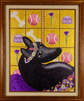My King, Axel (2023, Acrylic on 18"x24" Canvas)

