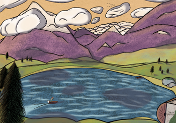 Storybook Series - Storied Mountains (2024, Procreate)
