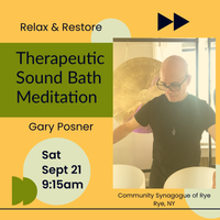 SOLD OUT - RYE - Saturday Morning Simply Sound Bath Meditation with Certified Sound Therapist Gary Posner