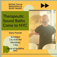 Simply Sound Bath Meditation Sunday with Certified Sound Therapist Gary Posner - 90mins
