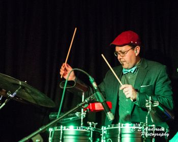 Tocando timbal con Tumbao Bravo
