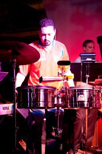 With Los Gringos Salsa Band in Toledo OH
