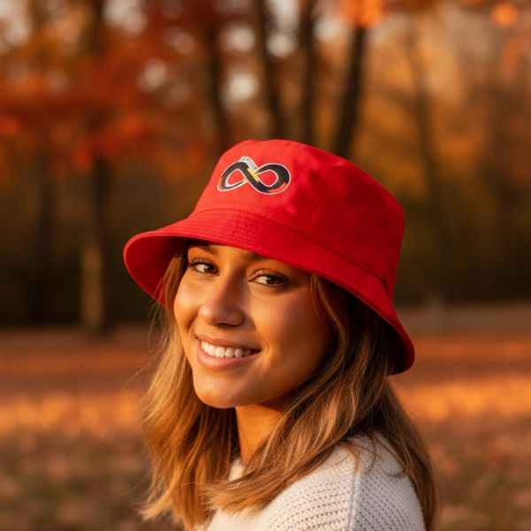 Red or White Jamiesha Bucket Hats