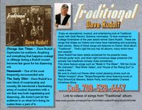 Dave Rudolf Traditional Music Concert
