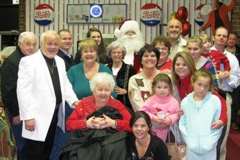 A SMALL portion of Gaylon's cousins along with his Mom & Dad and Sister show up to support!

