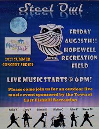 Steel Owl will be performing at The Town of East Fishkill Summer Concert Series!!