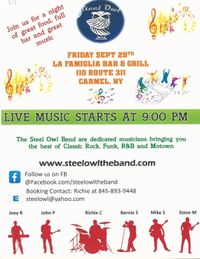 Steel Owl returns to rock La Famiglia in Carmel NY!!