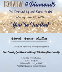 Denim & Diamonds Event - fundraiser for the Family Justice Center of Washington County