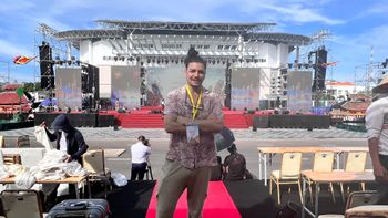 Kenjah David au premier festival des arts internationaux du Vietnam
