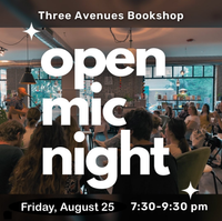 Three Avenues Bookshop Open Mic hosted by zfrank