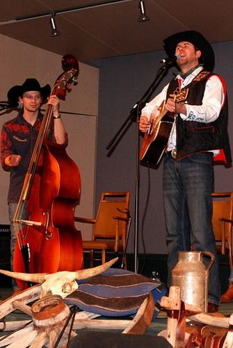 Riley and Tim in 100 Mile House, BC
