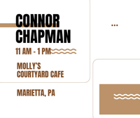 Connor Chapman at Molly's Courtyard Cafe