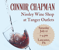 Connor Chapman at Nissley Wine Shop
