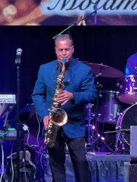 Darren Motamedy at the Italian American Club