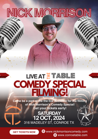 COMEDY SPECIAL FILMING - Nick Morrison Live at The Table
