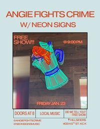 Angie Fights Crime with Neon Signs