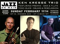 Ken Kresge Trio with Premik at Jazz on Main in Mt Kisco NY