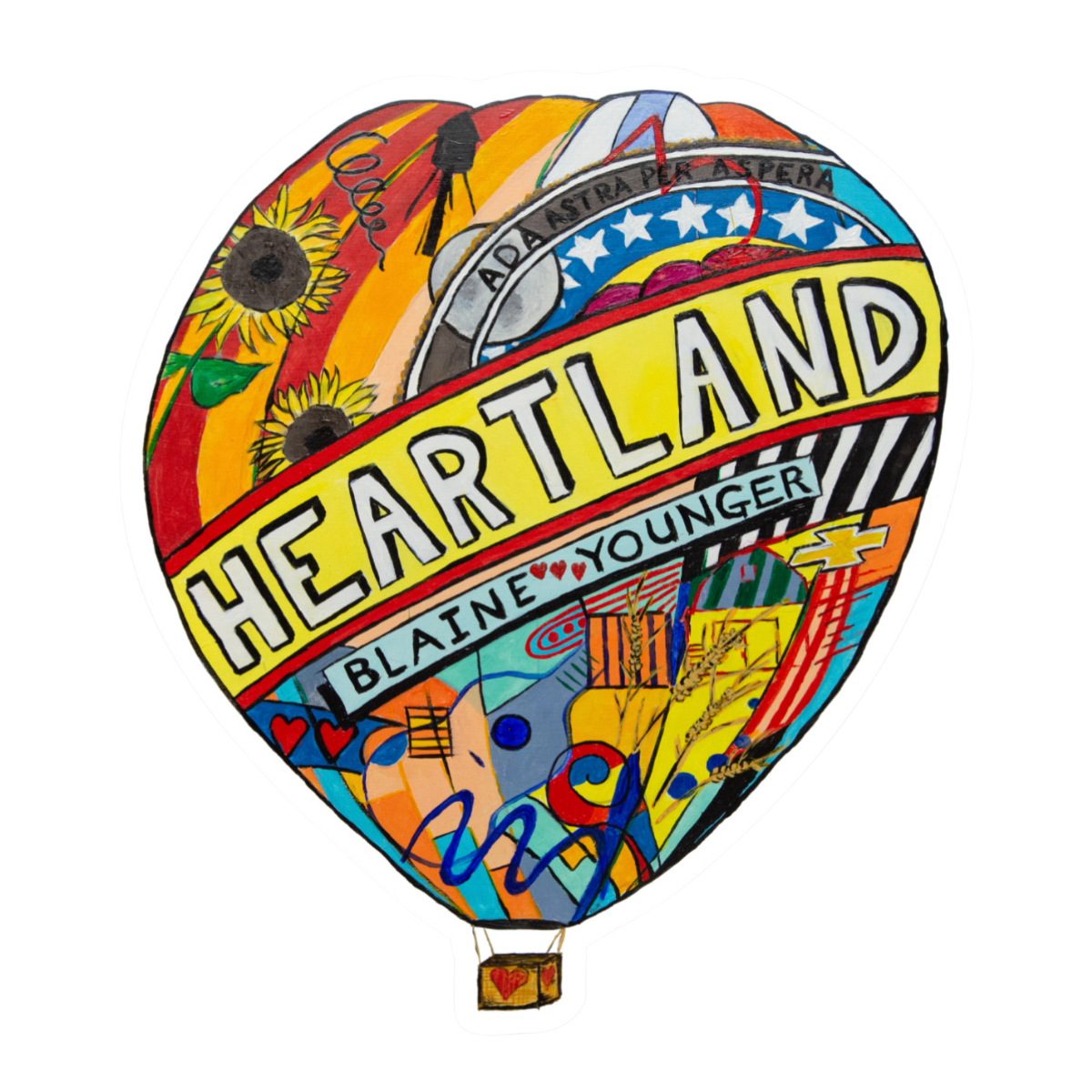 Sticker Heartland Balloon