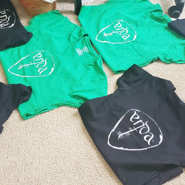  Ladies V neck T-Shirt with Enda Logo