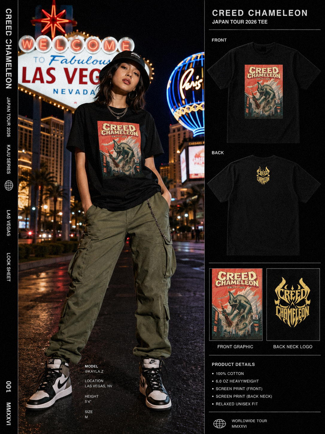 CREED CHAMELEON JAPAN TOUR 2026 Shirt