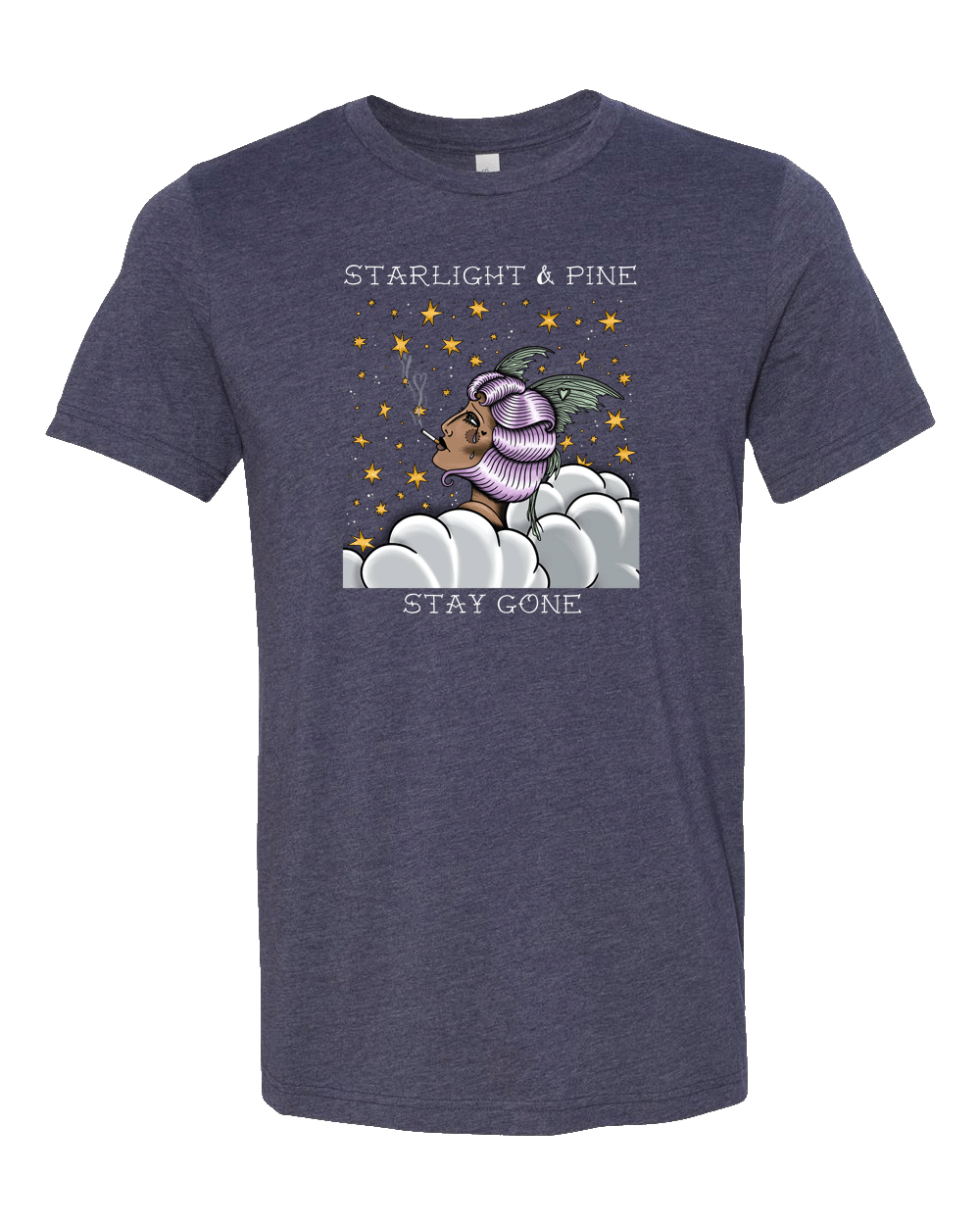 Stay Gone Unisex T - Heather Midnight Navy