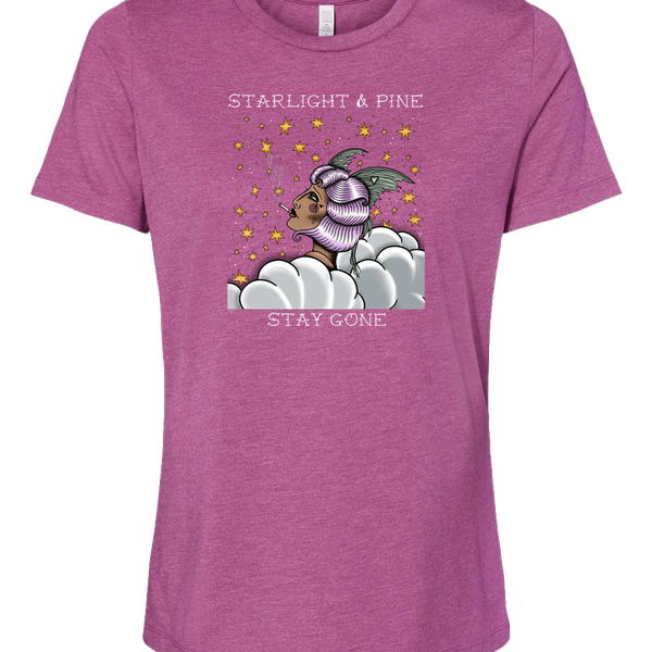 Ladies Stay Gone Heather Magenta T