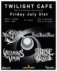 Spirits with Villains in Vain, Pitch Black Mass and Vampire Champagne