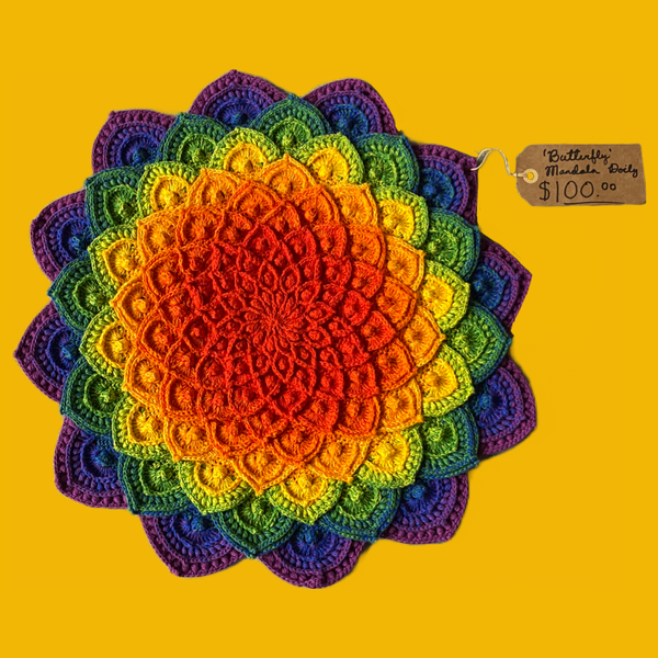 "Butterfly" Decorative Doily