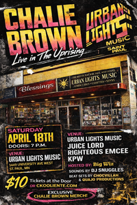 CHALIE Brown: Live in the Uprising @ URBAN LIGHTS 