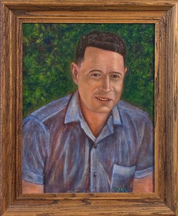 My Dad as a Young Man - 11 x 14 oil on Wood
