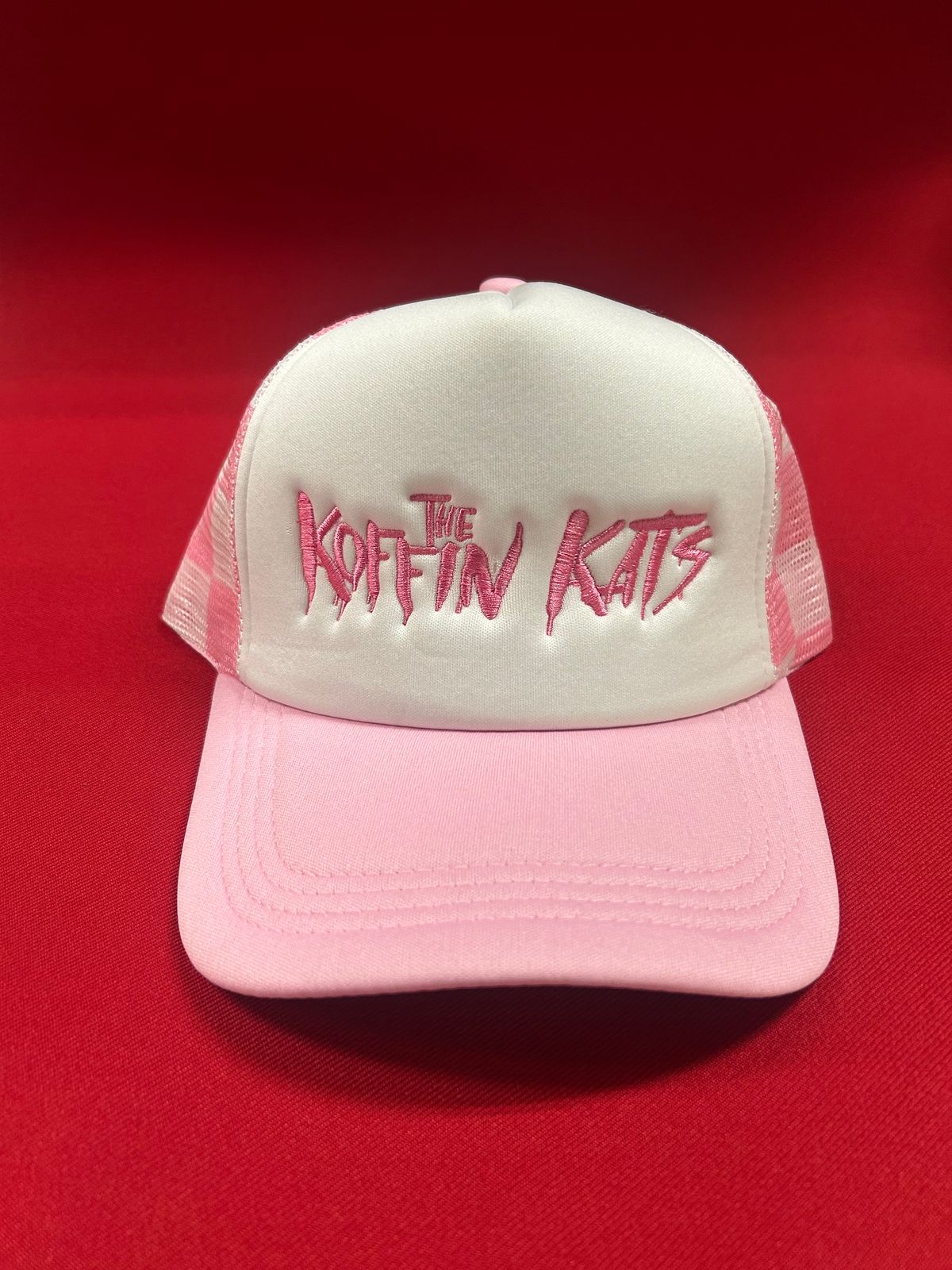 Pink checkered kk hat