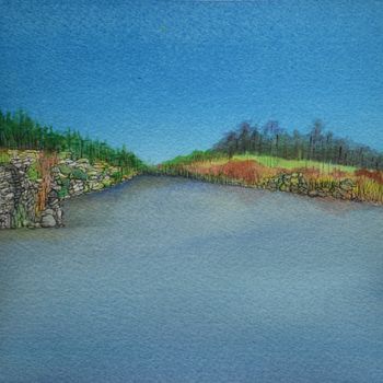 "Lake Minnewaska Unnaturally Blue Sky"
