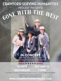 Headlining Artists: Crawford Serving Humanities Vietnam Wall and Cost of Freedom Tribute