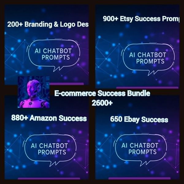 Bundle Deal: E-commerce Success Bundle w' 2600+ Prompts