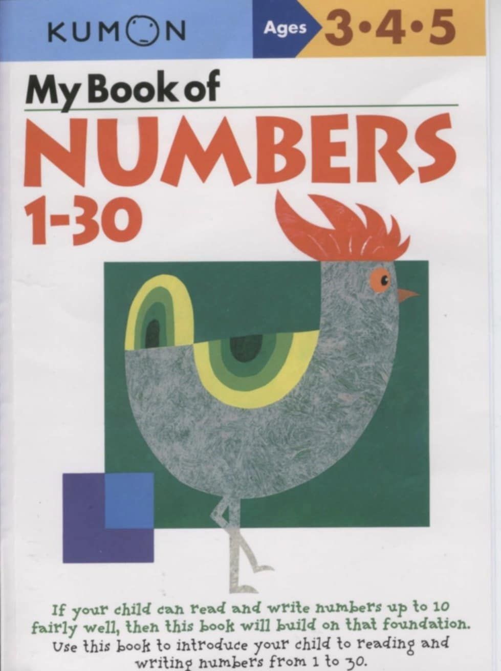 My Book of Numbers 1-30 Kumon Ages 3-4-5
