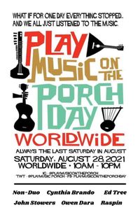 Play Music on the Porch Day!