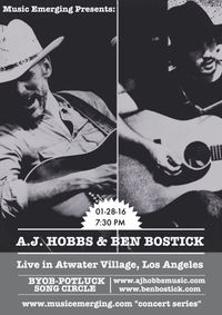 Music Emerging Presents: A.J. Hobbs & Ben Bostick