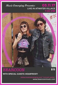 Music Emerging Presents: Bearcoon with special guests HOARFROST!