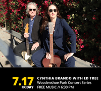 Woodenshoe Park Concert Series with Cynthia Brando and Ed Tree