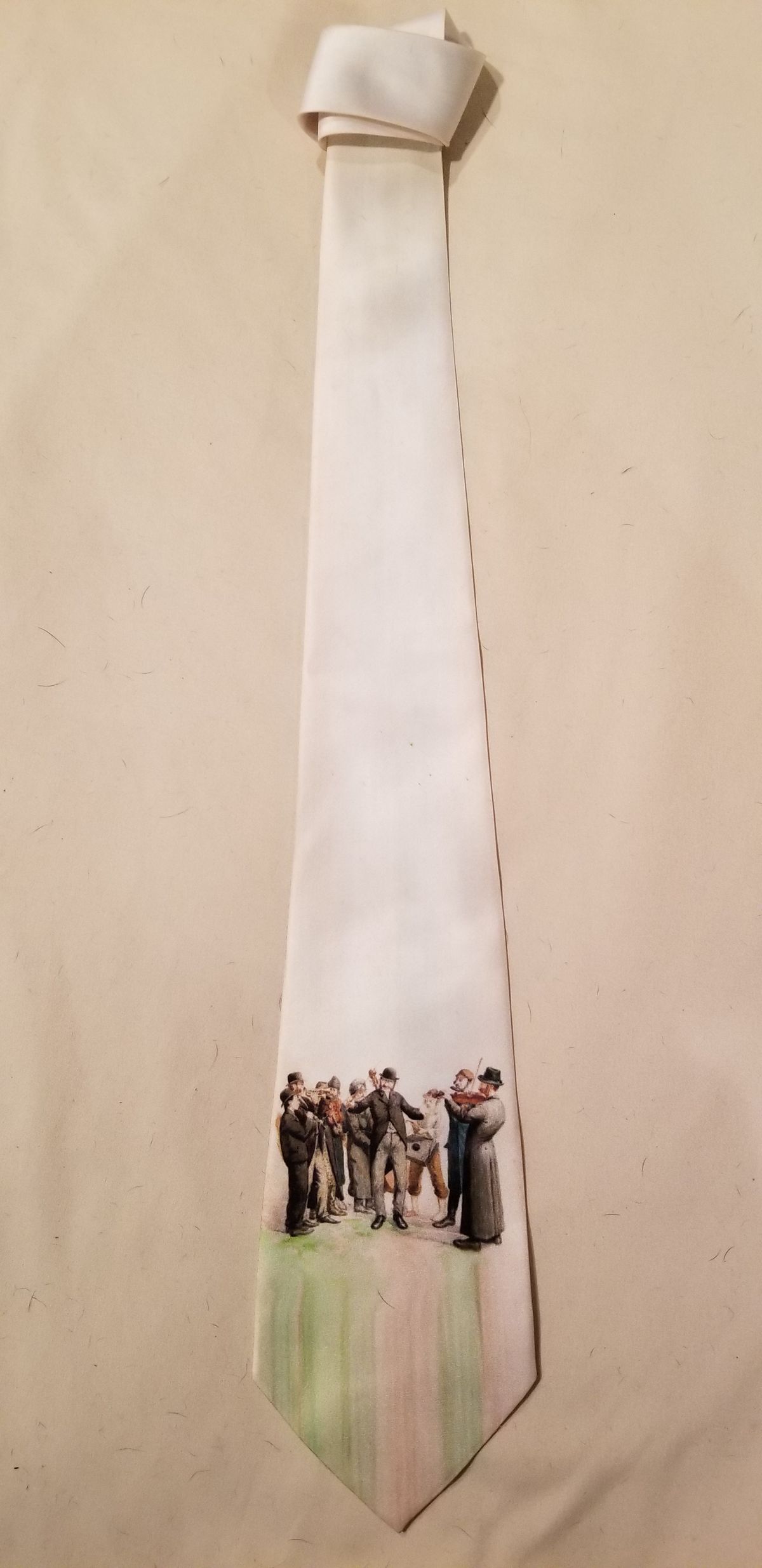 White Klezmer tie