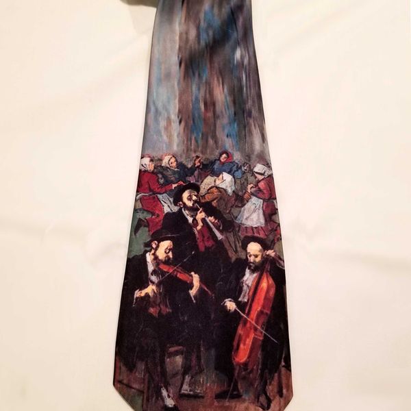 Blue Klezmer tie