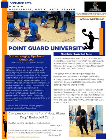 Athletes With Character - Past & Upcoming Events