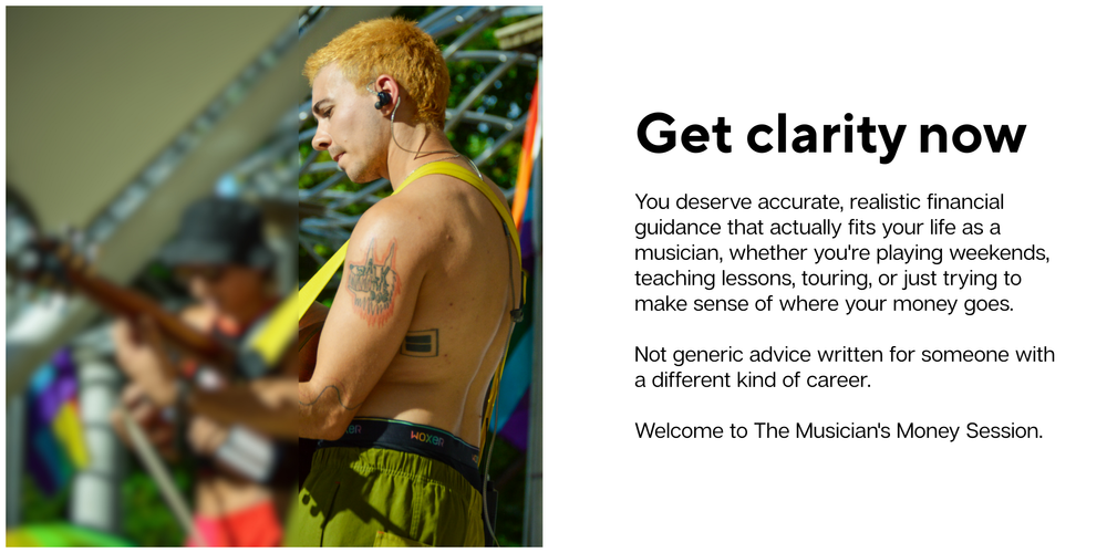 financial guidance for musicians