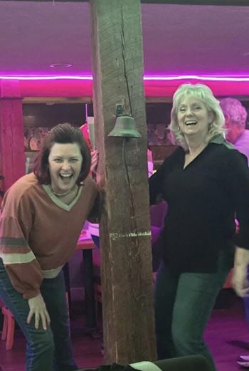 Lisa & Shari, professional bell-ringers
