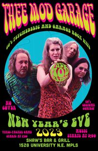Thee Mod Garage NEW YEARS EVE CELEBRATION